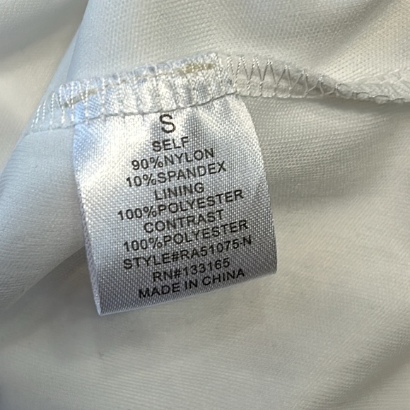 Francesca’s white lace bodice sleeveless mini dress.  Zip back.  Size Small. - Picture 10 of 11